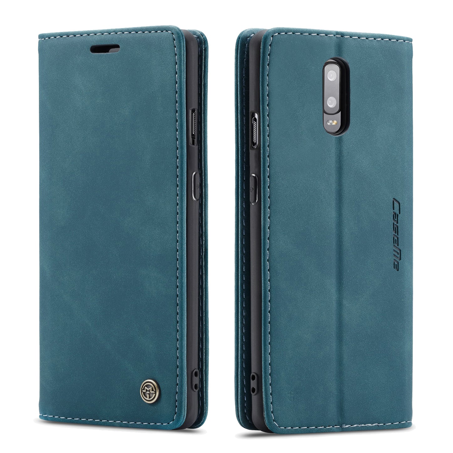 CASEME 013 Series Auto-absorbed Leather Flip Wallet Case for OnePlus 7