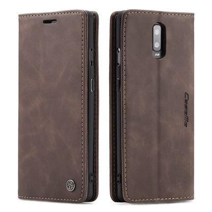 CASEME 013 Series Auto-absorbed Leather Flip Wallet Case for OnePlus 7