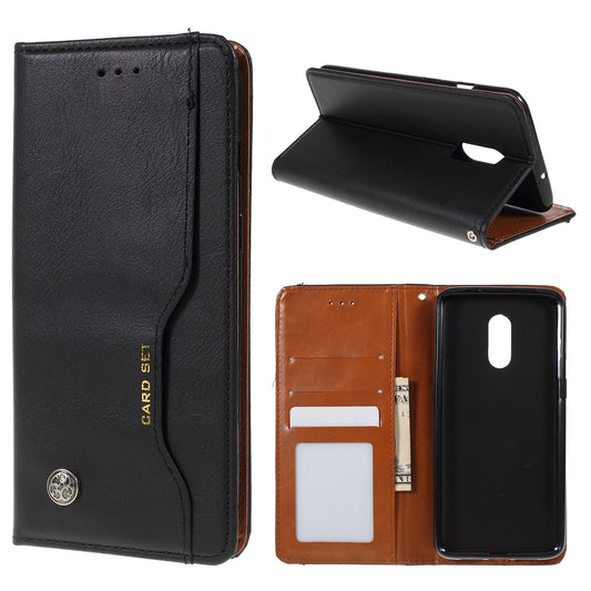 Auto-absorbed Wallet Leather Stand Phone Cover for OnePlus 7