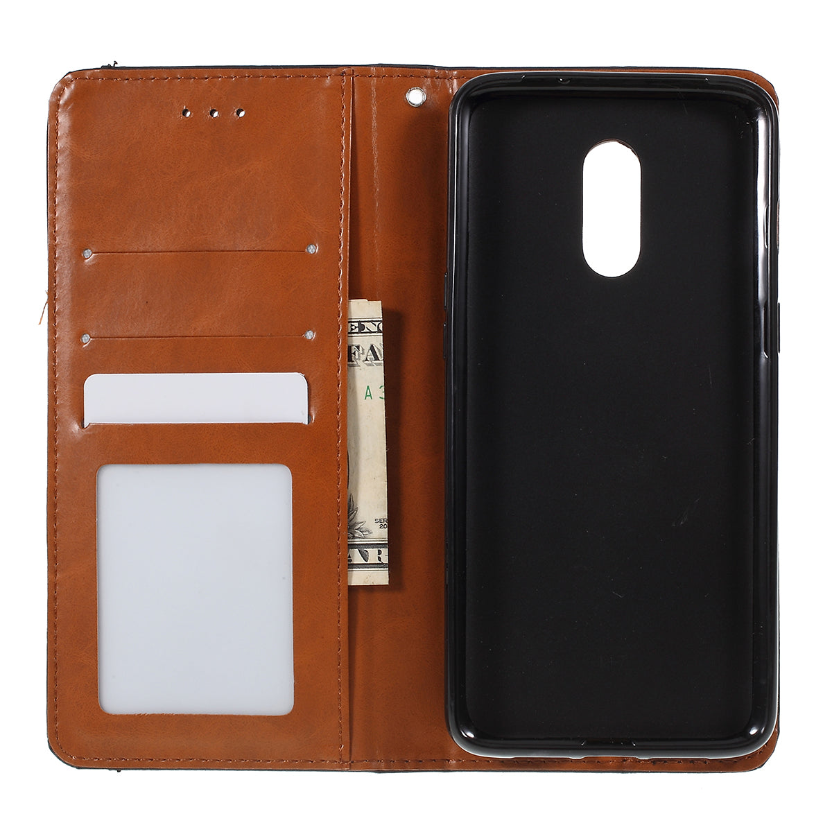 Auto-absorbed Wallet Leather Stand Phone Cover for OnePlus 7