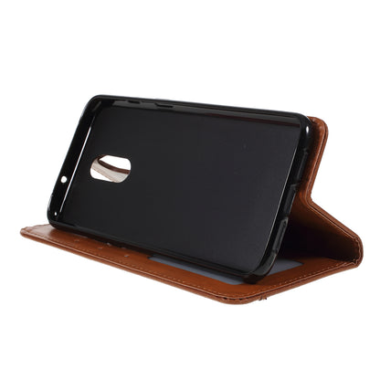 Auto-absorbed Wallet Leather Stand Phone Cover for OnePlus 7