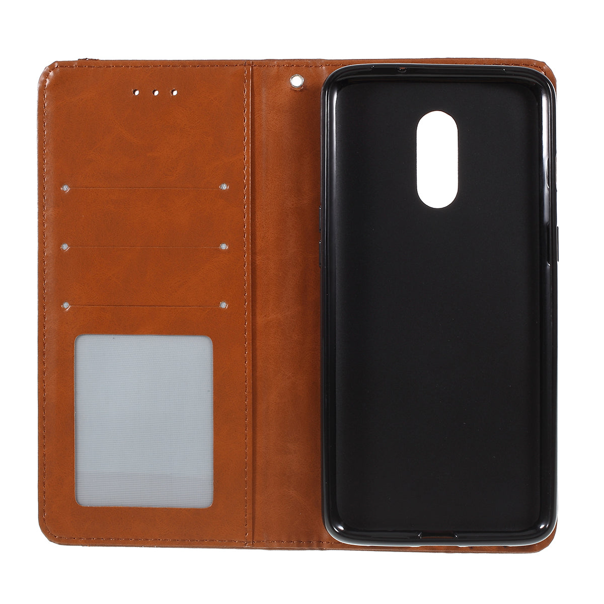 Auto-absorbed Wallet Leather Stand Phone Cover for OnePlus 7