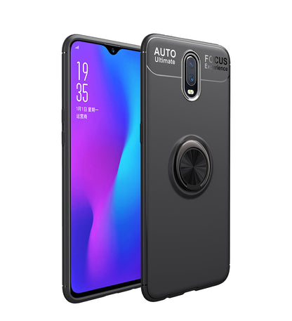 Finger Ring Kickstand TPU Case for OnePlus 7 (Built-in Metal Sheet)