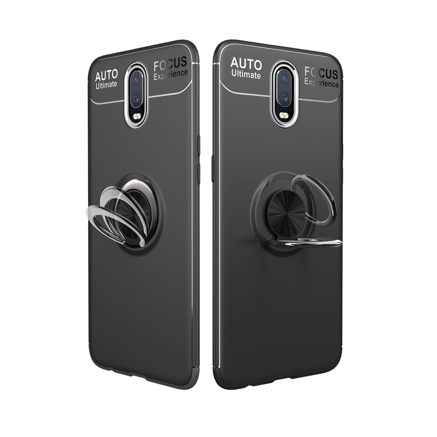 Finger Ring Kickstand TPU Case for OnePlus 7 (Built-in Metal Sheet)