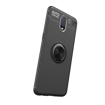 Finger Ring Kickstand TPU Case for OnePlus 7 (Built-in Metal Sheet)