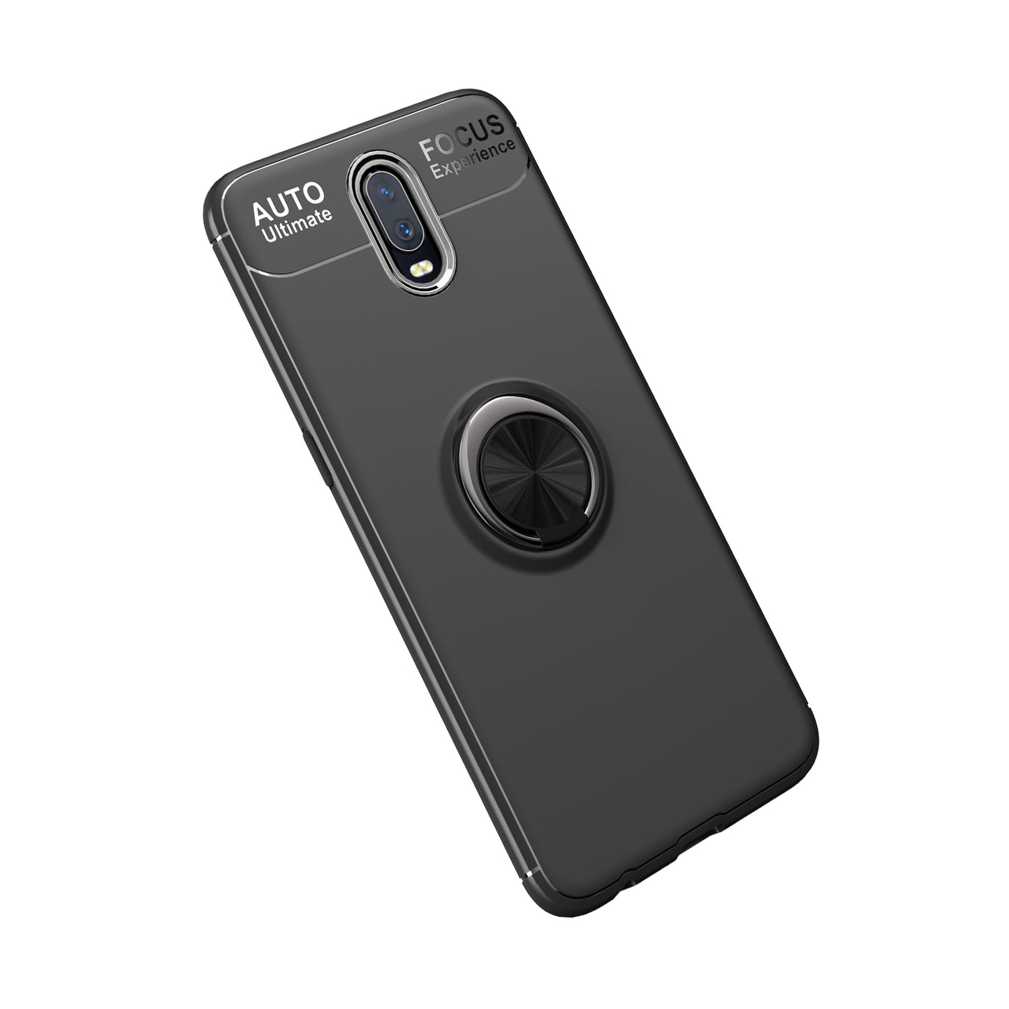 Finger Ring Kickstand TPU Case for OnePlus 7 (Built-in Metal Sheet)