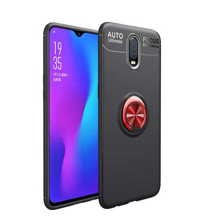 Finger Ring Kickstand TPU Case for OnePlus 7 (Built-in Metal Sheet)