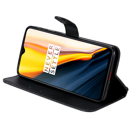 KT Leather Series-2 Wallet Leather Stand Case for OnePlus 7