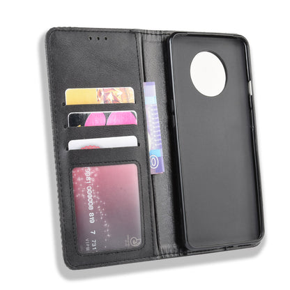 Retro Auto-absorbed Stylish Leather Phone Casing for OnePlus 7T