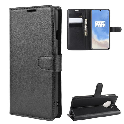 Litchi Grain Wallet Leather Phone Cover for OnePlus 7T