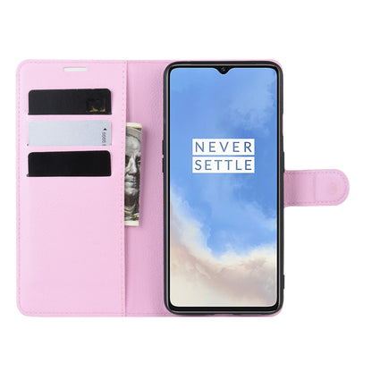 Litchi Grain Wallet Leather Phone Cover for OnePlus 7T