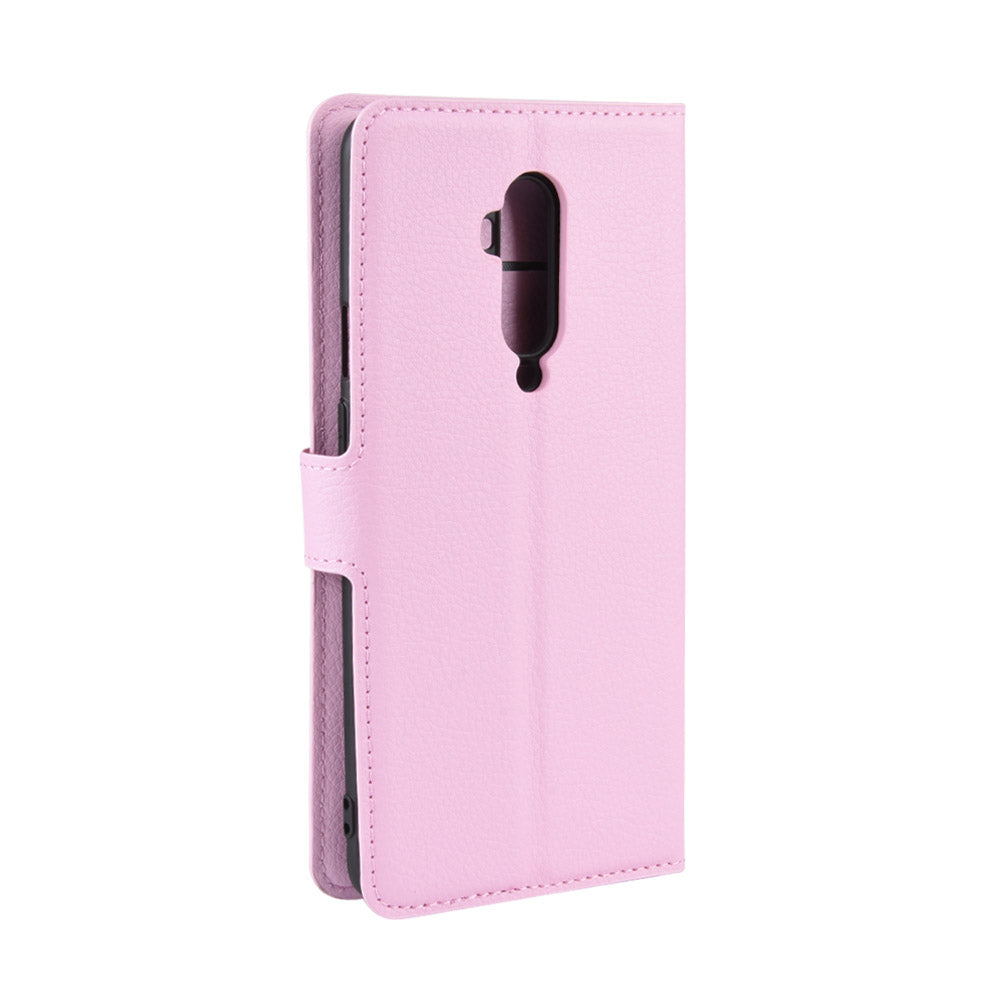 Litchi Grain Wallet Leather Phone Cover for OnePlus 7T Pro