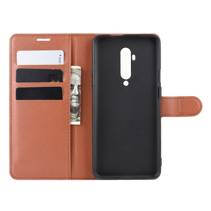 Litchi Grain Wallet Leather Phone Cover for OnePlus 7T Pro