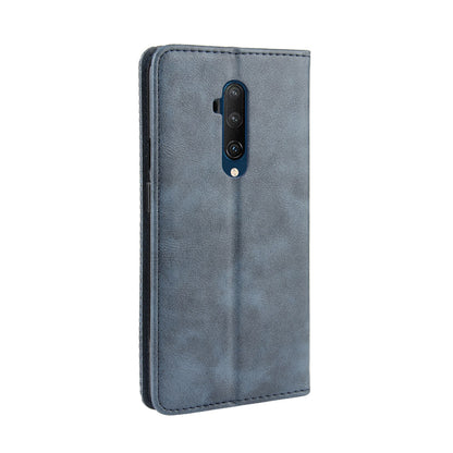 Retro Style Auto-absorbed Leather Casing Phone Shell for OnePlus 7T Pro