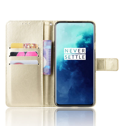 Crazy Horse Texture Leather Wallet Phone Shell Casing for OnePlus 7T Pro