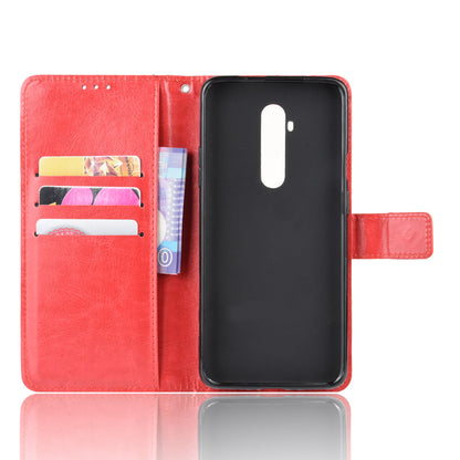 Crazy Horse Texture Leather Wallet Phone Shell Casing for OnePlus 7T Pro