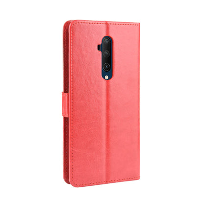 Crazy Horse Texture Leather Wallet Phone Shell Casing for OnePlus 7T Pro