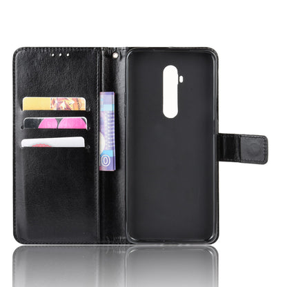 Crazy Horse Texture Leather Wallet Phone Shell Casing for OnePlus 7T Pro