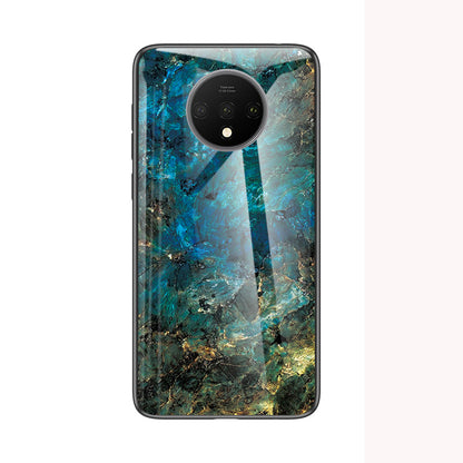 Marble Grain Tempered Glass PC + TPU Mobile Casing for OnePlus 7T