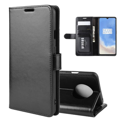 Crazy Horse Wallet Style Leather Phone Stand Shell Case for OnePlus 7T