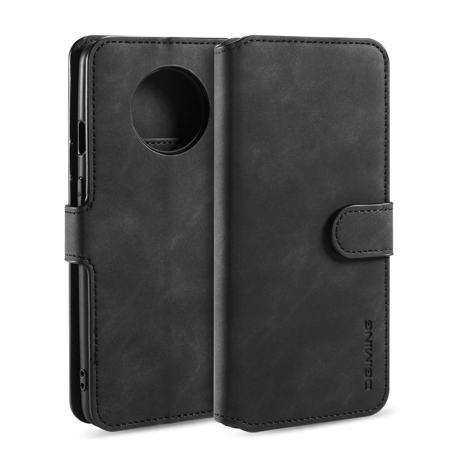 DG.MING Retro Style Leather Wallet Shell Stand Case for OnePlus 7T