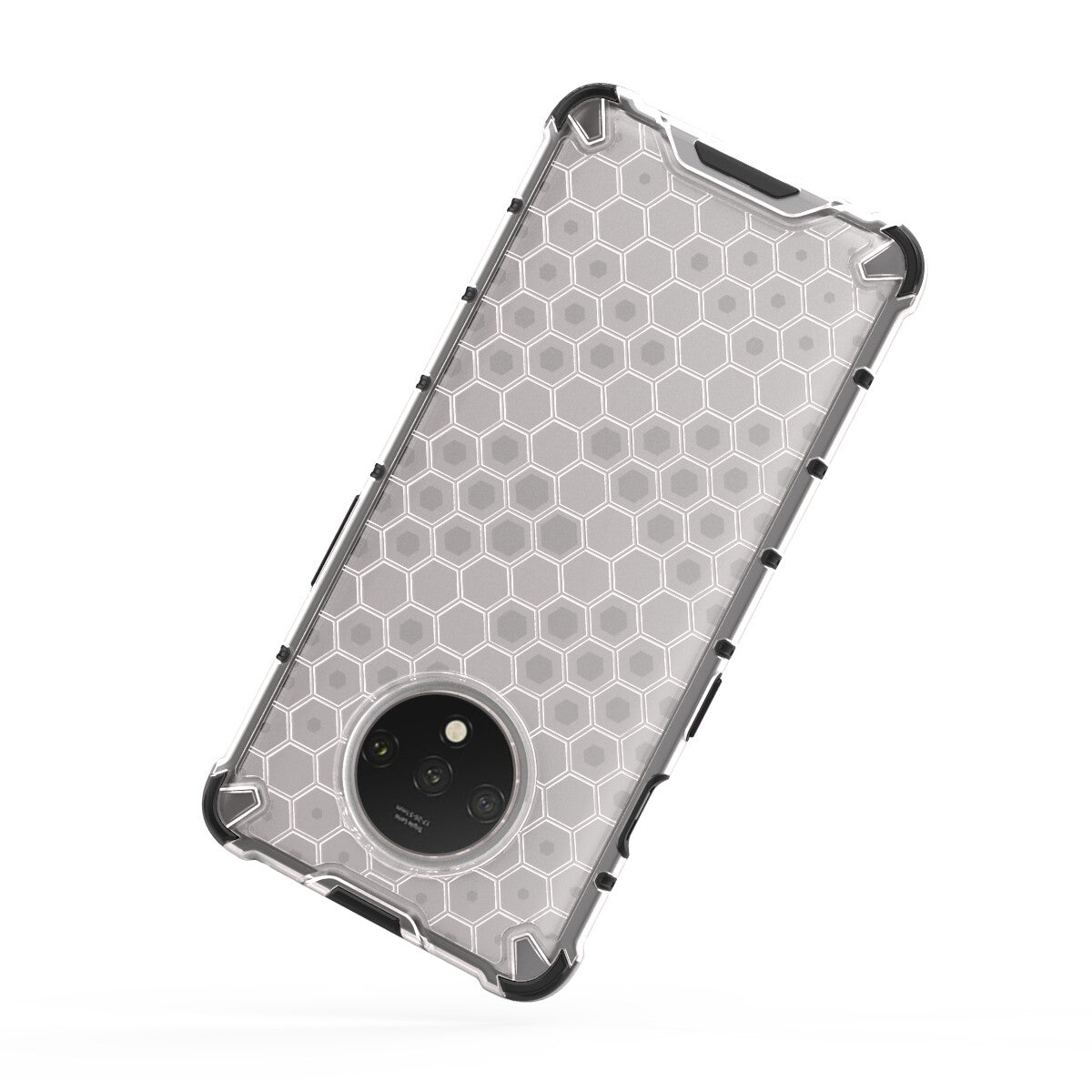 Honeycomb Pattern Shock-proof TPU + PC Hybrid Cover for OnePlus 7T