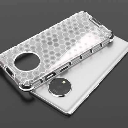 Honeycomb Pattern Shock-proof TPU + PC Hybrid Cover for OnePlus 7T