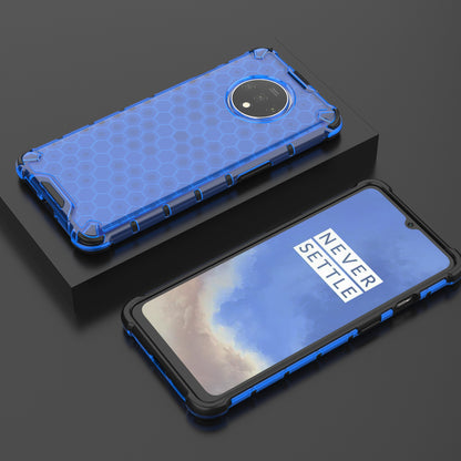 Honeycomb Pattern Shock-proof TPU + PC Hybrid Cover for OnePlus 7T