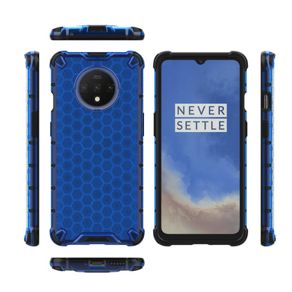 Honeycomb Pattern Shock-proof TPU + PC Hybrid Cover for OnePlus 7T