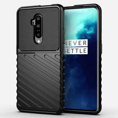 Thunder Series Twill Texture Soft TPU Back Protective Case for OnePlus 7T Pro