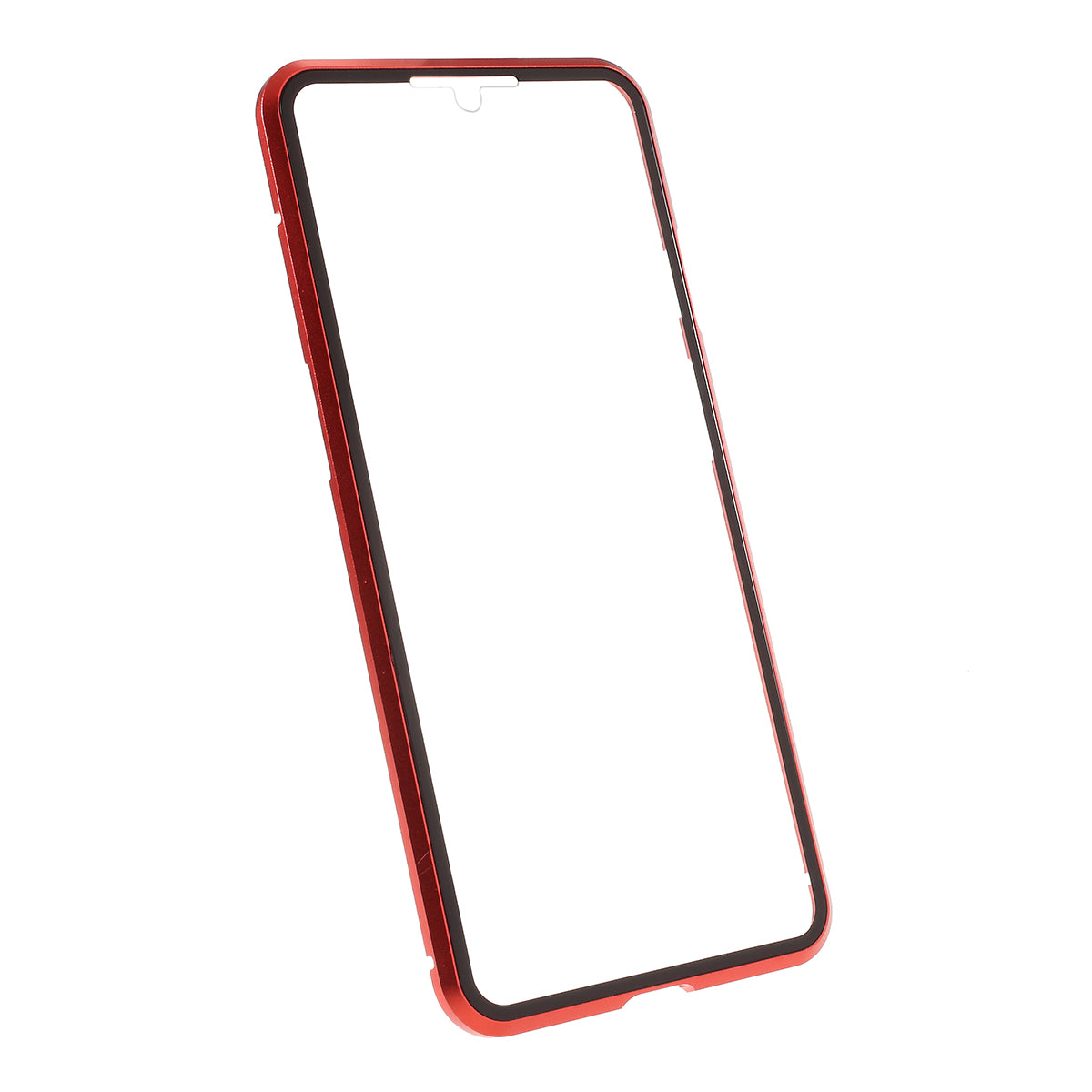 Full Covering Magnetic Metal Frame + [Front and Back] Tempered Glass Mobile Phone Cover for OnePlus 7T