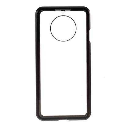 Full Covering Magnetic Metal Frame + [Front and Back] Tempered Glass Mobile Phone Cover for OnePlus 7T