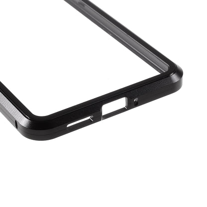 Full Covering Magnetic Metal Frame + [Front and Back] Tempered Glass Mobile Phone Cover for OnePlus 7T