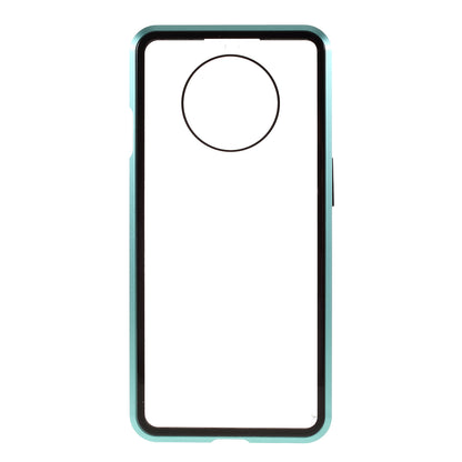 Full Covering Magnetic Metal Frame + [Front and Back] Tempered Glass Mobile Phone Cover for OnePlus 7T