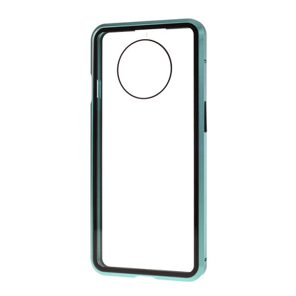 Full Covering Magnetic Metal Frame + [Front and Back] Tempered Glass Mobile Phone Cover for OnePlus 7T