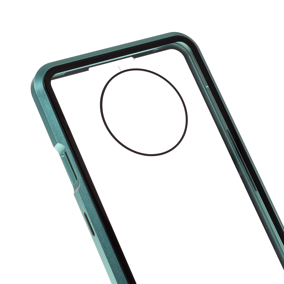 Full Covering Magnetic Metal Frame + [Front and Back] Tempered Glass Mobile Phone Cover for OnePlus 7T