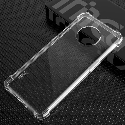 IMAK for OnePlus 7T Silky Anti-drop Soft TPU Phone Cover [with Screen Protector Film]