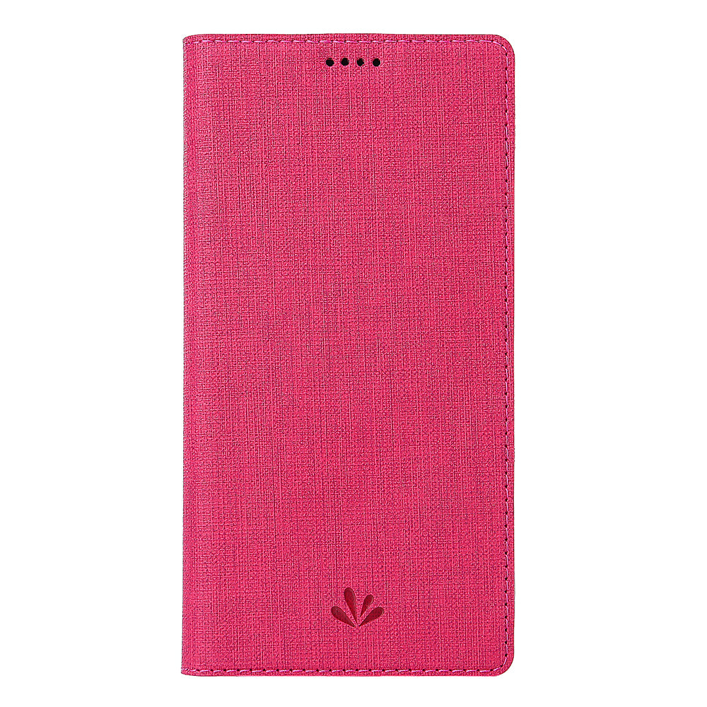 VILI DMX Cross Texture Stand Leather Card Holder Phone Cover for OnePlus 7T