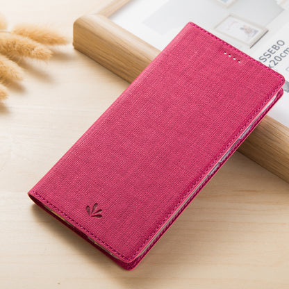 VILI DMX Cross Texture Stand Leather Card Holder Phone Cover for OnePlus 7T