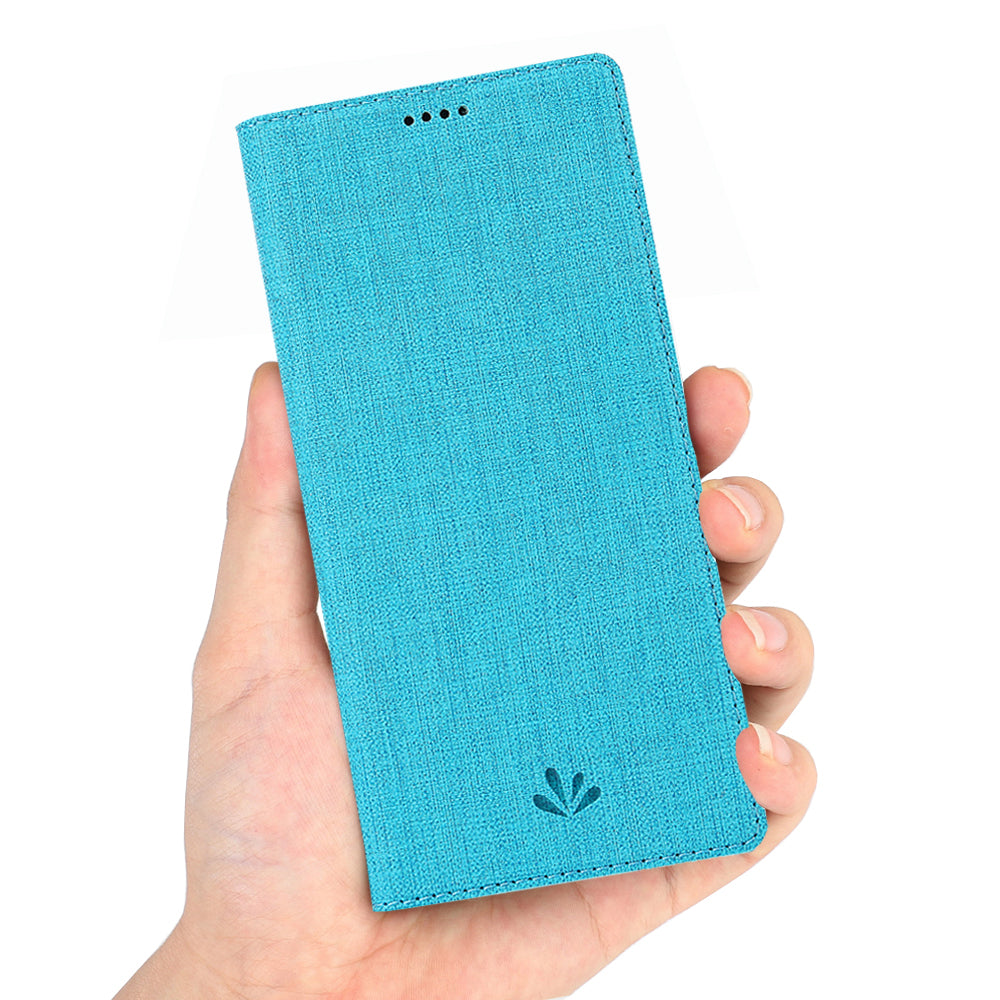 VILI DMX Cross Texture Stand Leather Card Holder Phone Cover for OnePlus 7T