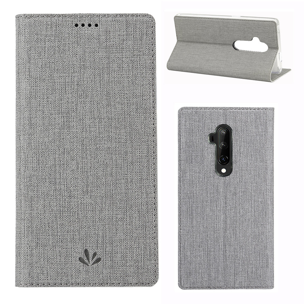 VILI DMX Cross Texture Leather Stand Case with Card Slot for OnePlus 7T Pro