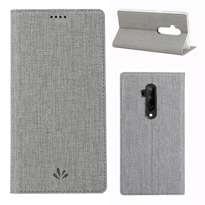 VILI DMX Cross Texture Leather Stand Case with Card Slot for OnePlus 7T Pro