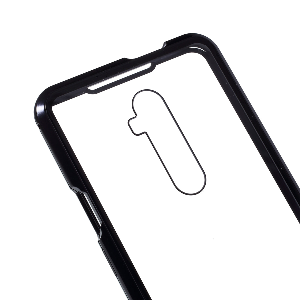 Full Covering Magnetic Metal Frame + Double-sided Tempered Glass Phone Cover Case for OnePlus 7T Pro