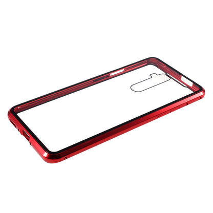 Full Covering Magnetic Metal Frame + Double-sided Tempered Glass Phone Cover Case for OnePlus 7T Pro