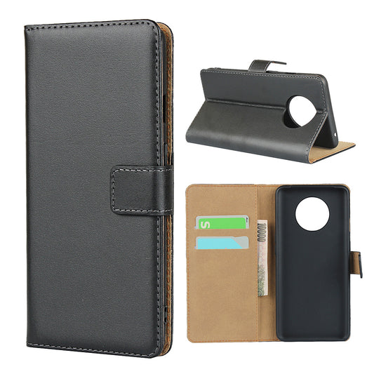 Genuine Leather Wallet Stand Cell Phone Cover for OnePlus 7T