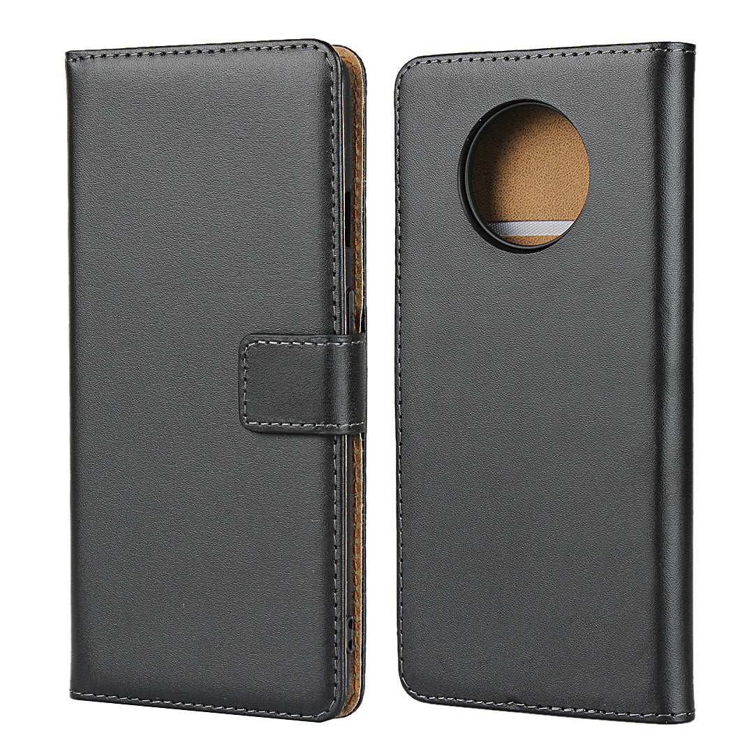 Genuine Leather Wallet Stand Cell Phone Cover for OnePlus 7T