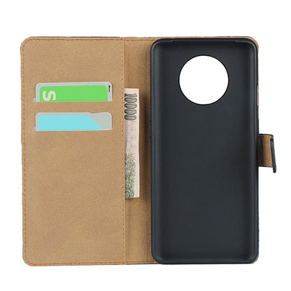 Genuine Leather Wallet Stand Cell Phone Cover for OnePlus 7T