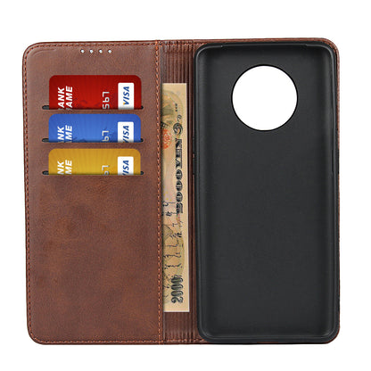 Auto-absorbed Leather Wallet Stand Phone Casing for OnePlus 7T