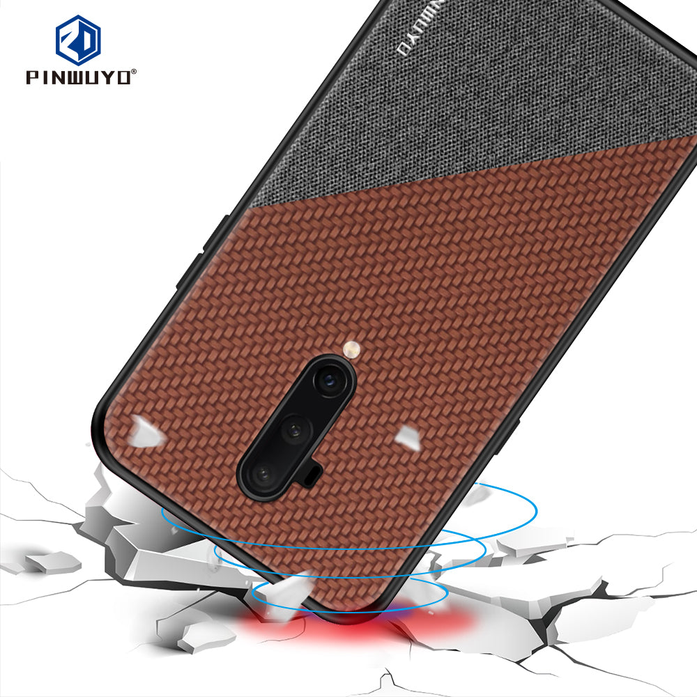 PINWUYO Honor Series PU Leather Coated PC + TPU Combo Case for OnePlus 7T Pro