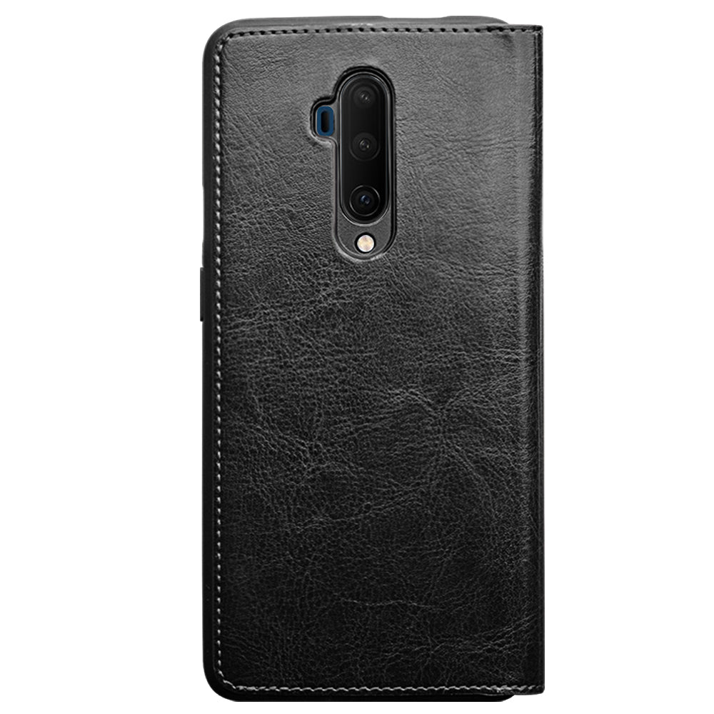 QIALINO Classic Genuine Leather Stylish Case with Card Slot for OnePlus 7T Pro